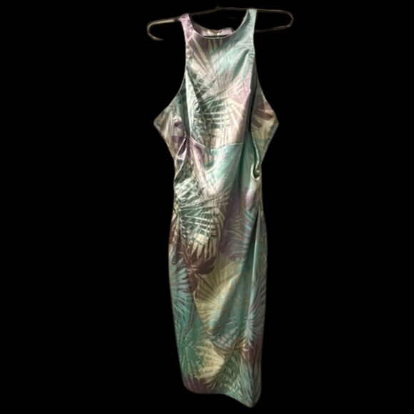 Maggy London Womens Floral Maxi Summer Halter Dress Size 6 - Picture 1 of 13
